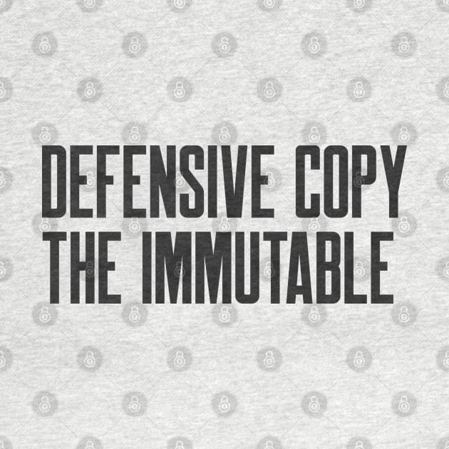 Secure Coding Defensive Copy the Immutable by FSEstyle